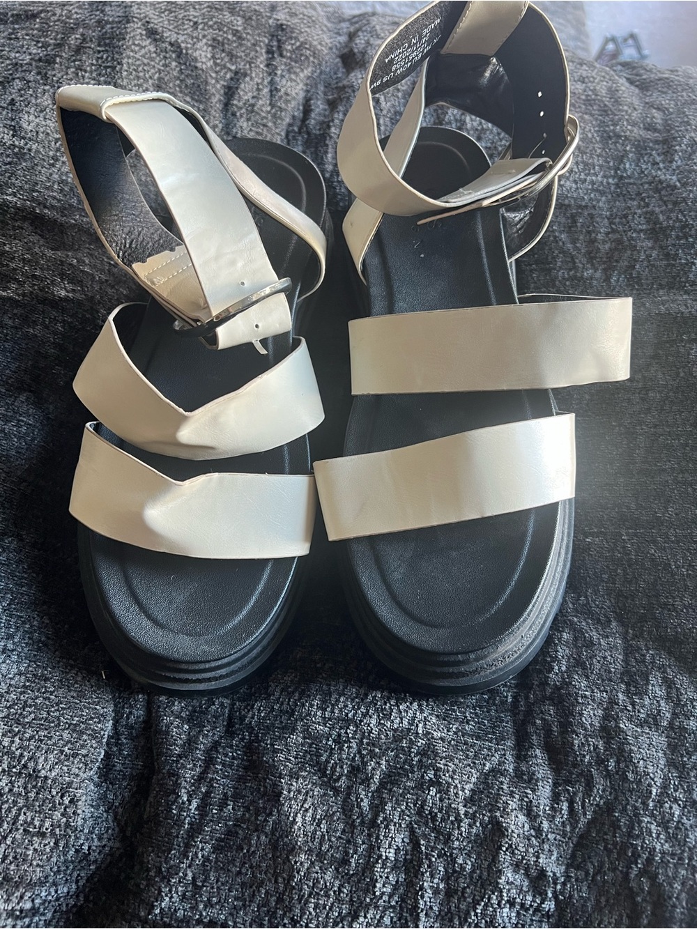Women’s cream Strappy Platform Sandals
